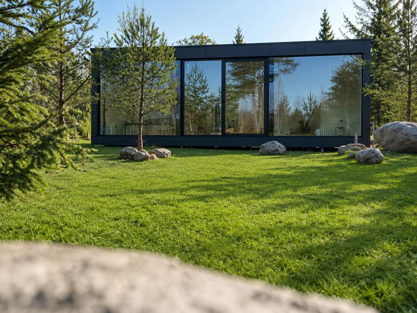 Matrix — Modular House with Panoramic Glazing